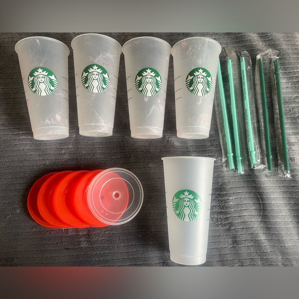 5 Starbucks Cups